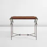 Vincent Corbiere, "Faisceaux" console, 2022, Patinated and painted iron, camphor
