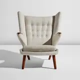 Hans J. Wegner, “Papa Bear” armchair, model no. AP19, designed 1951, Teak, fabric upholstery