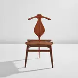Hans J. Wegner, "Valet" chair, model no. 540, circa 1953, Teak, oak, brass, leather