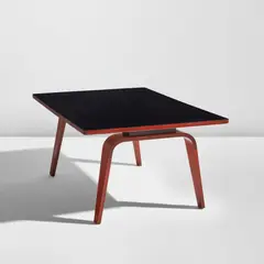 Charles Eames and Ray Eames, "OTW" table, 1946-1950, Painted, aniline dyed, and molded plywood