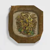 Philip LaVerne and Kelvin LaVerne, "Dialogue", circa 1972, Patinated and engraved bronze, pewter, cloisonné enamel