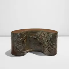 "Creation" coffee table by Philip and Kelvin Laverne, circa 1970, Patinated bronze, sold Sep 2026