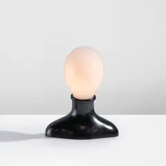 Mattia Bonetti, "Archetype" table lamp, 2013, Patinated bronze, glass