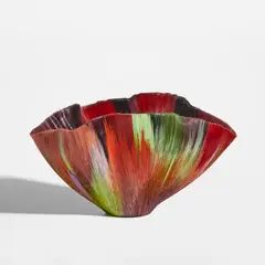 Toots Zynsky, "Usignolo Serena", 2000, Fused colored glass threads