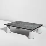 Jacques Grange, Unique coffee table, 2021, Glazed porcelain, painted steel
