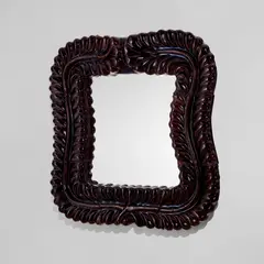 Georges Jouve, Large mirror, circa 1946, Glazed stoneware, mirrored glass