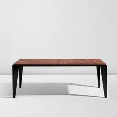 Jean Prouvé, "Flavigny" table, circa 1945, Painted steel, granito