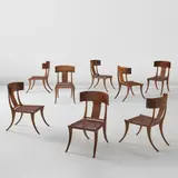 T. H. Robsjohn-Gibbings, Eight "Klismos" chairs, model no. 3