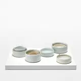 Edmund de Waal, "a voice, an instrument", 2011, Glazed porcelain, painted wood