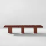 Minjae Kim, "Scalloped Bench", 2022, Walnut