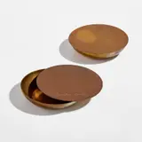 Gabriella Crespi, Pair of "Antivento" ashtrays with rotating lids