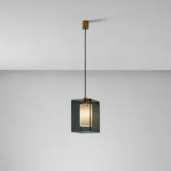 Max Ingrand, Ceiling light, model no. 2211, circa 1963, Glass, brass