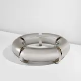 Mattia Bonetti, "Miami" coffee table, 2010, Nickel-plated bronze, glass
