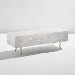 Marcel Wanders, "Pizzo Carrara" bench, 2007, Sandblasted Carrara marble, painted metal