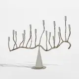 René Broissand, Candelabra, 1970s, Stainless steel