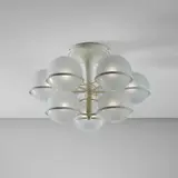 Gino Sarfatti, Ceiling light, model no. 2042/8, circa 1963, Painted aluminum, glass