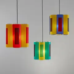 Thomas Schütte, Set of three ceiling lights, 2005, Laminated paper