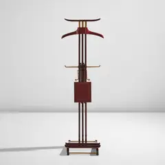 Valet by Paul Dupré-Lafon, circa 1935, Wood, leather, brass, sold Jun 2025