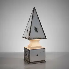 Serge Roche, Table lamp, circa 1939, Mirrored glass, painted steel