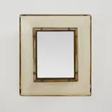 Mirror, model no. 30 by Carlo Scarpa, circa 1937, Pagliesco glass, mirrored glass, brass, sold Jun 2025