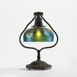 Tiffany Studios, Table lamp, circa 1910, Favrile glass, patinated bronze