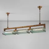 Gio Ponti and Pietro Chiesa, Large ceiling light, circa 1930, Copper, glass
