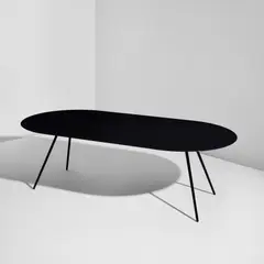 "Surface Table" by Terence Woodgate and John Barnard, 2011, Lacquered unidirectional carbon fiber, steel, sold Jun 2025