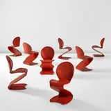 Verner Panton, Set of eight "S-Stuhl" side chairs, model no. 276