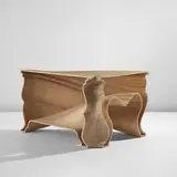 Jeroen Verhoeven, "Cinderella" table, 2004, CNC-cut birch plywood