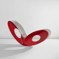 "Blo Void 1" by Ron Arad, 2006, Polished and anodized aluminum, aluminum mesh, sold Jun 2025