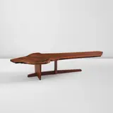 "Minguren II" coffee table by George Nakashima, 1966, American black walnut, offered Dec 2025