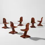 Wendell Castle, Set of six chairs