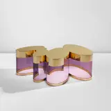 Guy de Rougemont, "Nuage" illuminated coffee table, circa 1974, Brass, acrylic