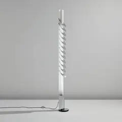 Angelo Lelii, "Zodiac" floor lamp, model no. 14102, circa 1970, Acrylic, chromium-plated steel, plastic