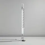 Angelo Lelii, "Zodiac" floor lamp, model no. 14102, circa 1970, Acrylic, chromium-plated steel, plastic