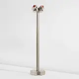 Maison Desny, Floor lamp, circa 1930, Nickel-plated brass