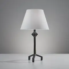 Alberto Giacometti, "Étoile" table lamp, designed circa 1935, cast circa 1969, Patinated bronze, paper shade