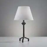 Alberto Giacometti, "Étoile" table lamp, designed circa 1935, cast circa 1969, Patinated bronze, paper shade