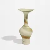 Lucie Rie, Vase with flaring lip, 1978, Mixed clays producing an integral spiral beneath the glaze