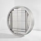 Ron Arad, "Reinventing the Wheel (RTW)" bookshelf, designed 1996, produced 2007, Stainless steel
