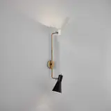 Wall light, model no. 199 by Gino Sarfatti and Vittoriano Viganò, circa 1953, Painted aluminum, brass, sold Jun 2024