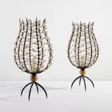 André Dubreuil, Pair of “Perles” candleholders