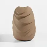 Takayuki Sakiyama, "Hamon" vessel, circa 1993, Stoneware, sand keiseki glaze