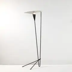 Michel Buffet, Floor lamp, model no. B 211, circa 1953, Painted steel
