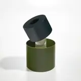 "Justine" vase by Ettore Sottsass, designed 1994, produced 1996, Glazed porcelain, sold Feb 2024