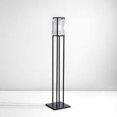 "Triscota" floor lamp by Christophe Côme, designed 2003, produced 2020, Patinated brass, cast glass, offered Feb 2024