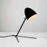 Serge Mouille, "Cocotte" table lamp, circa 1957, Painted steel, painted aluminum, brass