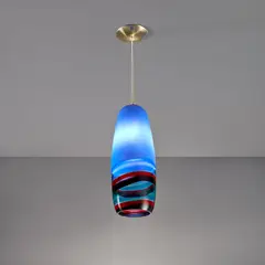 Massimo Vignelli, "Sigaro" ceiling light, designed 1954, Blown glass