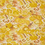 Jack Lenor Larsen, "Happiness" fabric, from the "Kublai Khan Collection", designed 1967, produced circa 1980, Hand screen-printed rayon, cotton, mohair