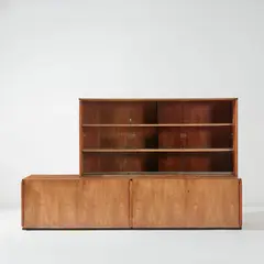 Marcel Breuer, Sideboard, from the apartment of Fred Forbát, circa 1925, Cherry-veneered wood, painted wood, laminated wood, glass